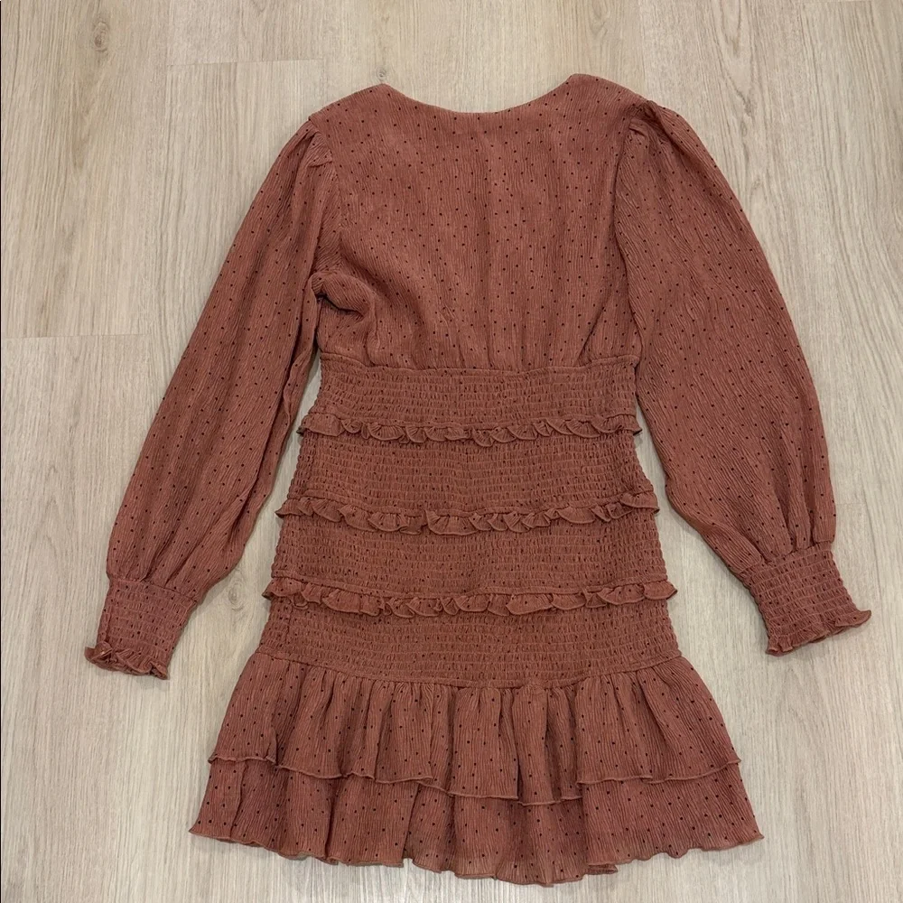 Storia Medium Terracotta Long Sleeve Dress - Picture 6 of 6